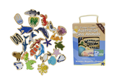 Fridge Friends 24 Piece Magnet Set -  Australian Sea Life