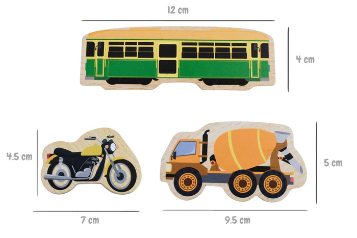 Fridge Friends 26 Piece Magnet Set -  Australian Vehicles