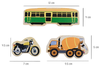 Fridge Friends 26 Piece Magnet Set -  Australian Vehicles