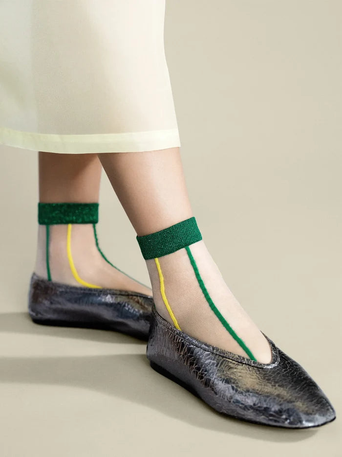 Hansel from Basel – Grand Slam Sheer Short Crew in Green