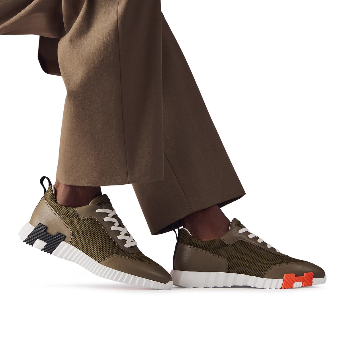 Hermès Paris Bouncing Sneaker Tundra Green