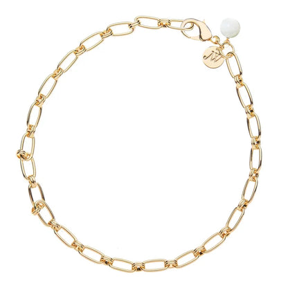 Jane Winchester - Wheels of Fortune Chain with Mother of Pearl Bead