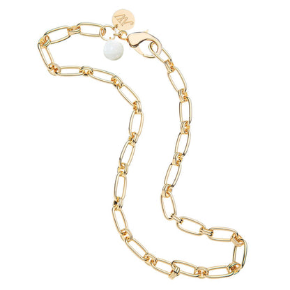 Jane Winchester - Wheels of Fortune Chain with Mother of Pearl Bead