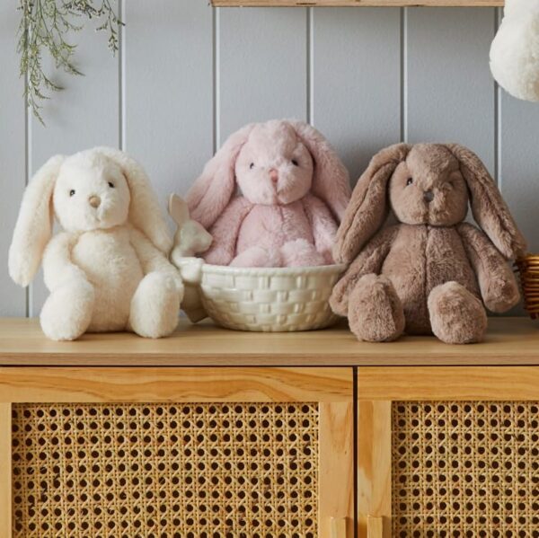 Jiggle & Giggle 25cm Bunny Plush Toy - Beige