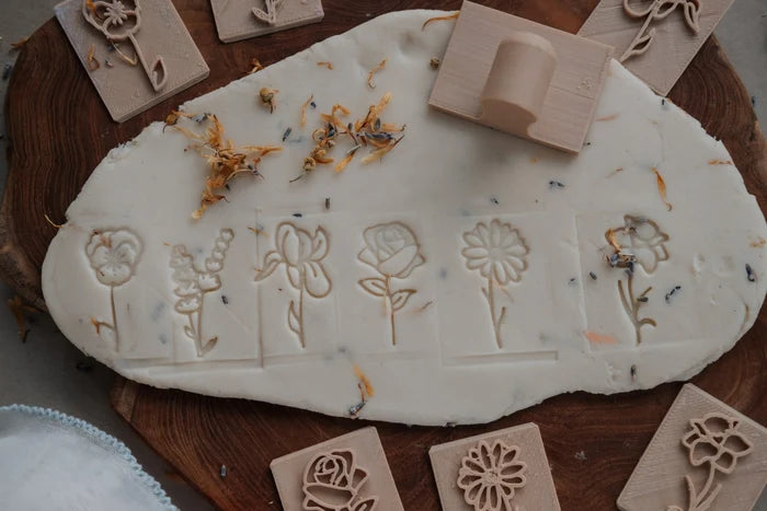 Kinfolk Pantry Flower Playdough Eco Stamp Set