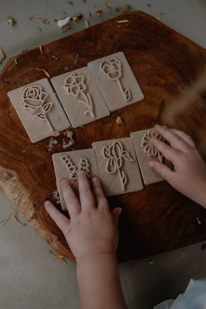 Kinfolk Pantry Flower Playdough Eco Stamp Set