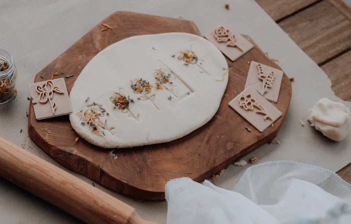 Kinfolk Pantry Flower Playdough Eco Stamp Set