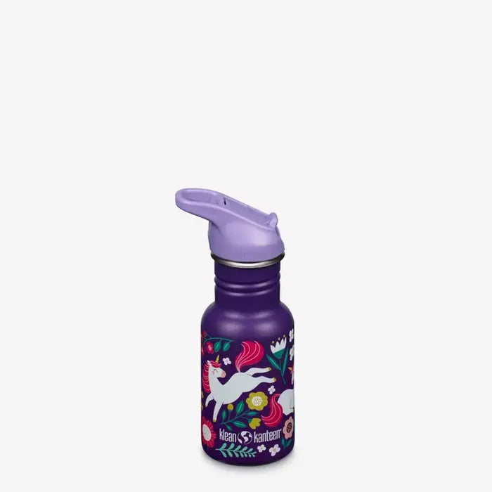 Klean Kanteen- Classic Kids 12oz Water Bottle in Leaping Unicorns