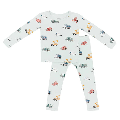 Kyte Baby - Long Sleeve Toddler Pajama Set in City Vehicles