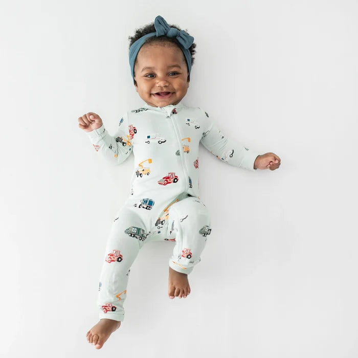 Kyte Baby - Zippered Romper in City Vehicles