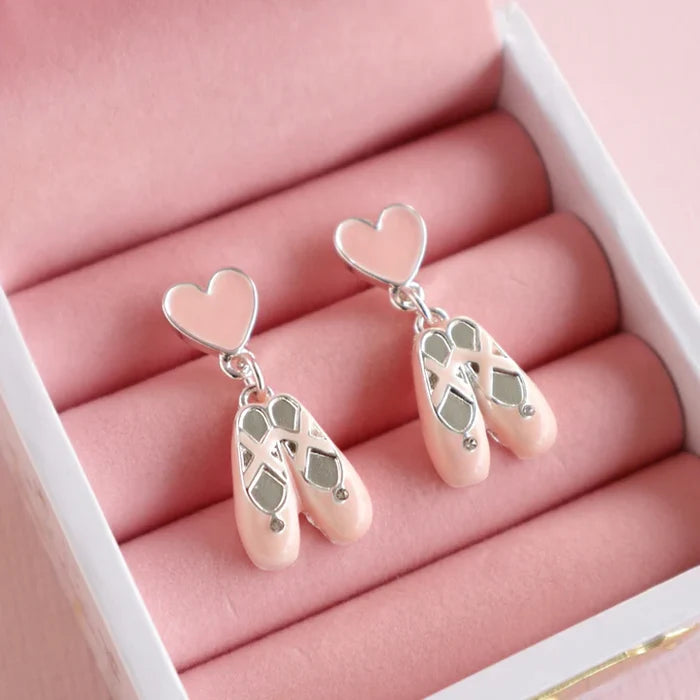 Lauren Hinkley Ballerina Slipper Earrings & Ballerina Box