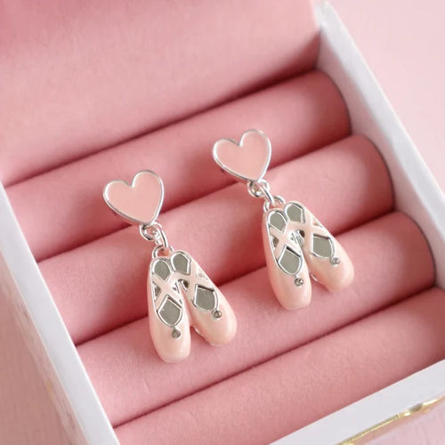 Lauren Hinkley Ballerina Slipper Earrings & Ballerina Box