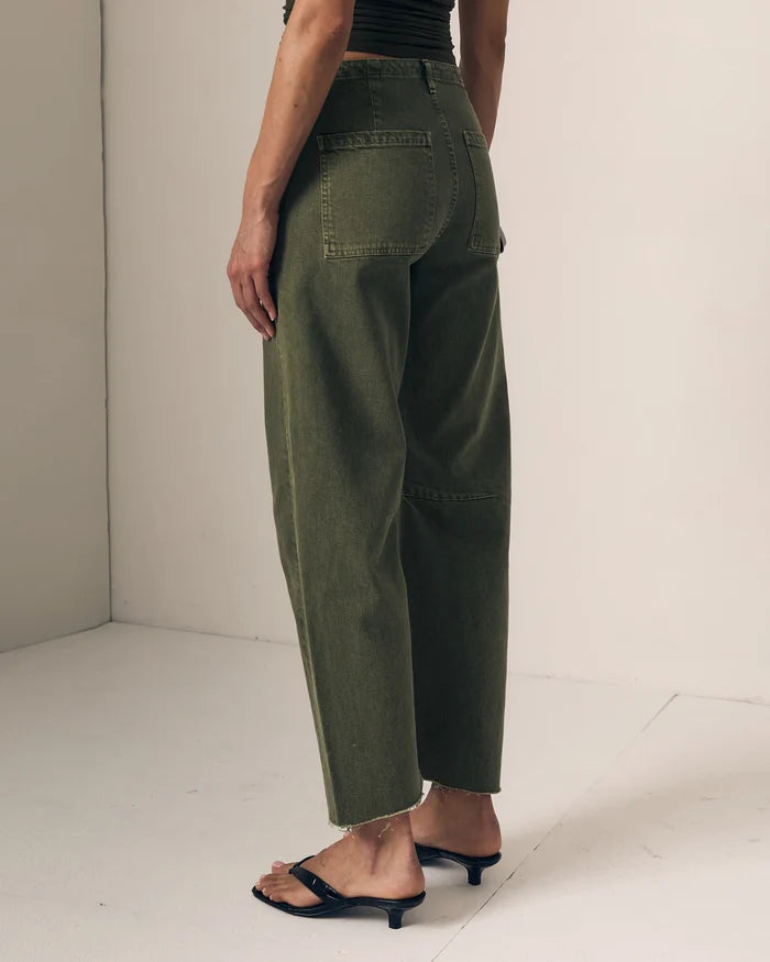 Le Jean - Utility Soft Barrel in Olive Green