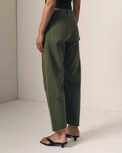 Le Jean - Utility Soft Barrel in Olive Green