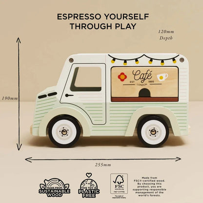 Le Toy Van Wooden Mobile Cafe Van