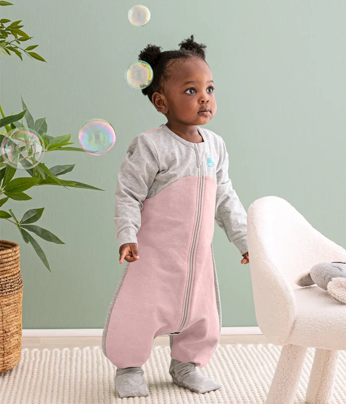 Love to Dream Cotton Fleece Sleep Suit 1.0 TOG - Dusty Pink