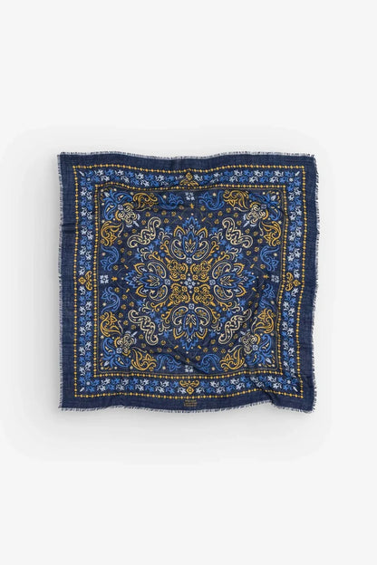 Maison Lecomte Flament – Wool Silk Blend Bandana Scarf in Hossegor