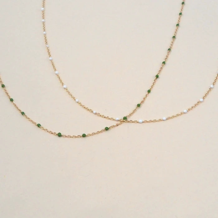 May Martin – Enamel and Gold Necklace