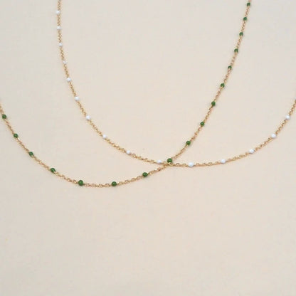 May Martin – Enamel and Gold Necklace