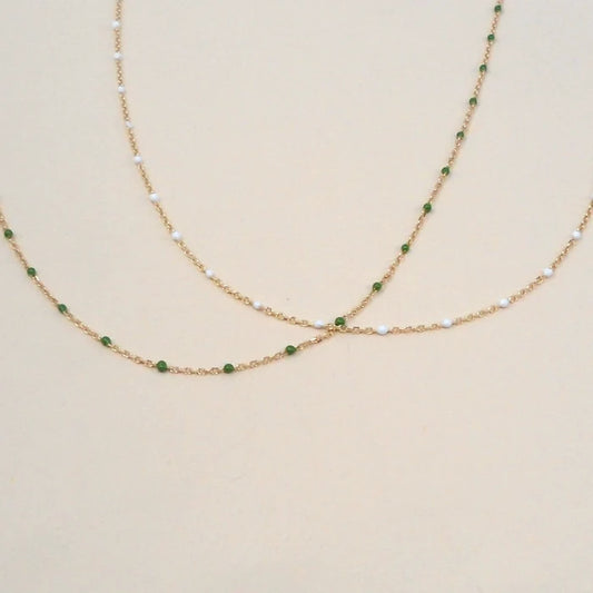 May Martin – Enamel and Gold Necklace