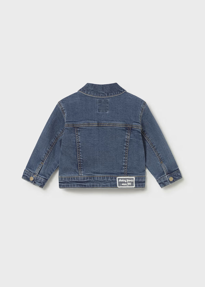 Mayoral – Jacket in Dark Denim with Lace