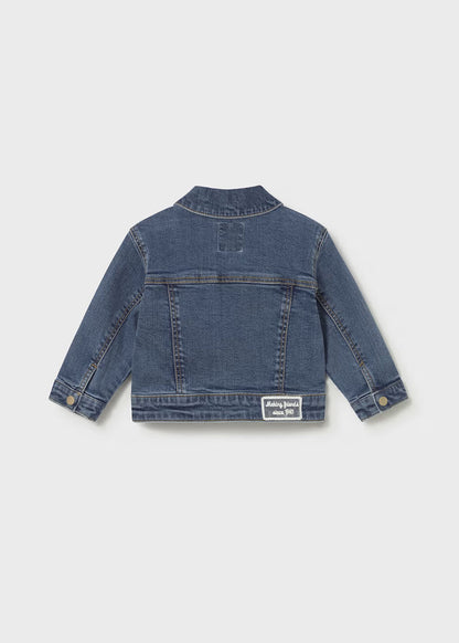 Mayoral – Jacket in Dark Denim with Lace