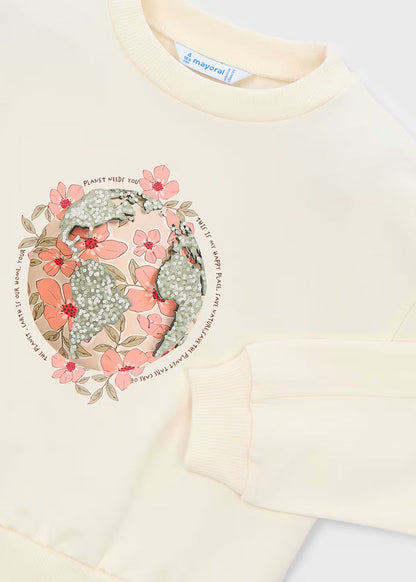 Mayoral – Printed Earth Pullover in Chickpea