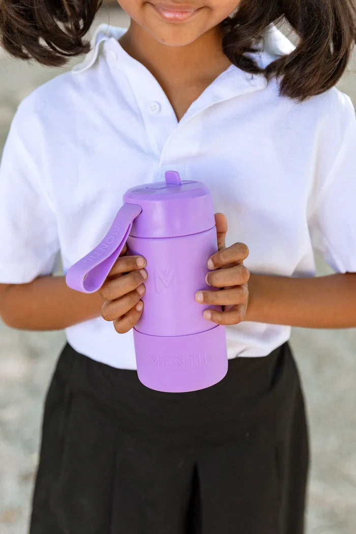 MontiiCo Fusion 350ml Insulated Sipper Lid Drink Bottle | Dusk