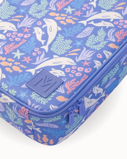 Montiico Large Insulated Lunch Bag - Dolphin Dreams
