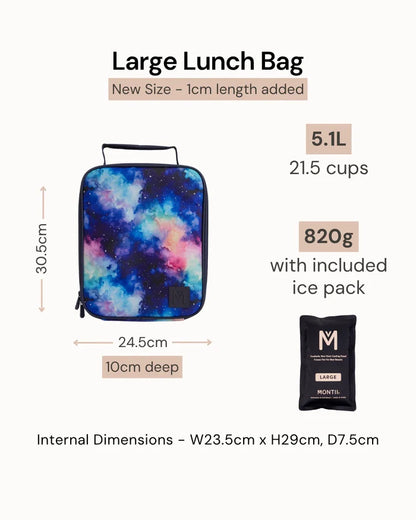 Montiico Large Insulated Lunch Bag - Meadow