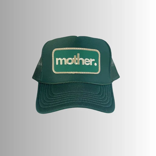 Mother Patch Trucker Hat in Forest Green