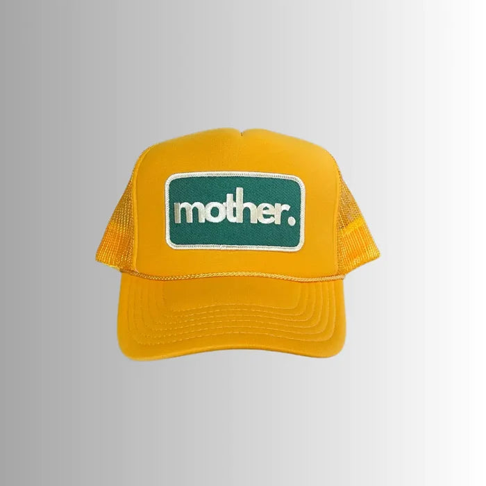 Mother Patch Trucker Hat in Yellow