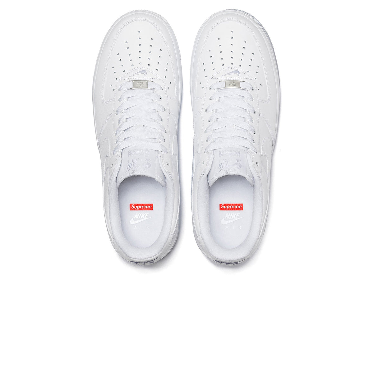 Nike x Supreme Air Force 1 Low White Box Logo