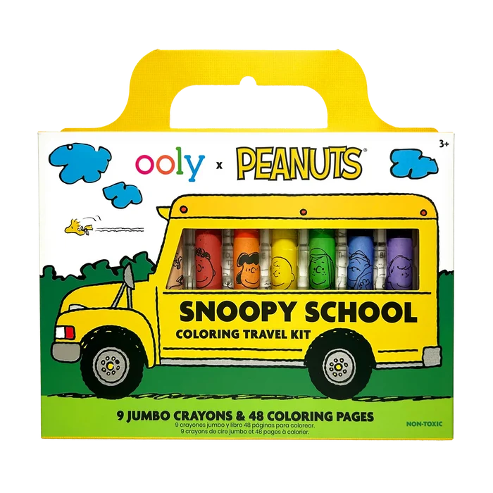 Ooly X Peanuts - Snoopy School Coloring Travel Kit