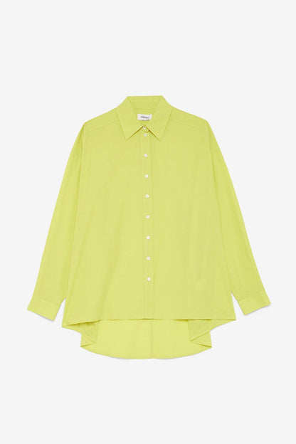 Ottod'Ame - Oversized Button Down in Chartreuse