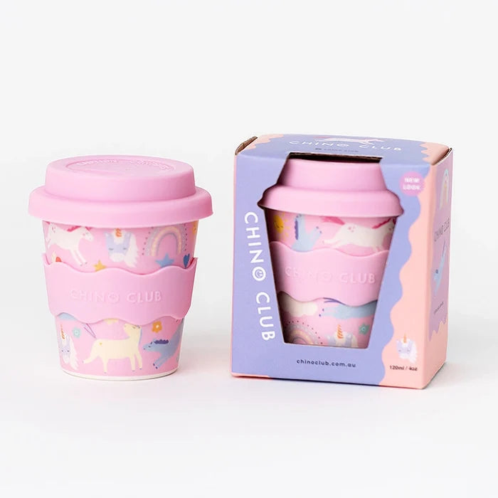 Pink Unicorn Babychino Cup 120ml
