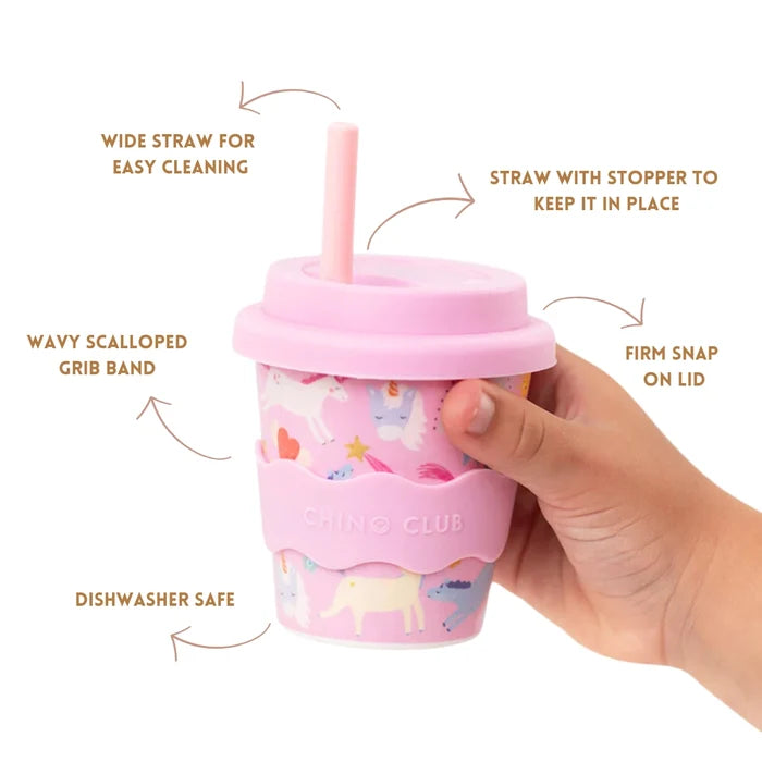 Pink Unicorn Babychino Cup 120ml