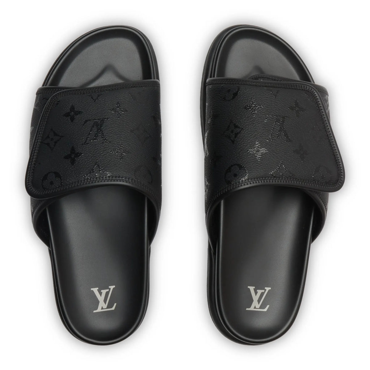 Preloved - Louis Vuitton Miami Mules Black Slides