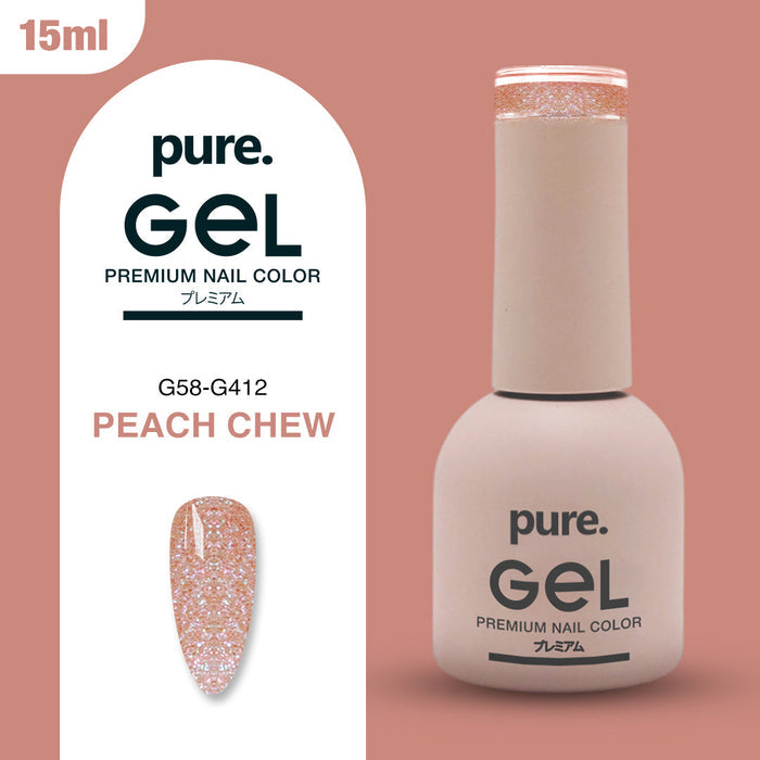 Pure Gel Premium Nail Color Peach Chew 15ml