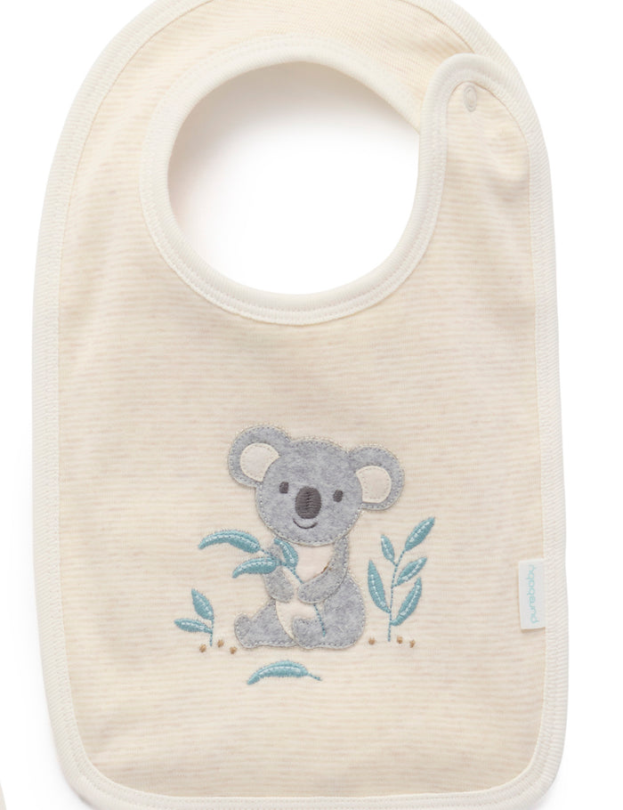 Purebaby Bush Babies Growsuit & Bib Set