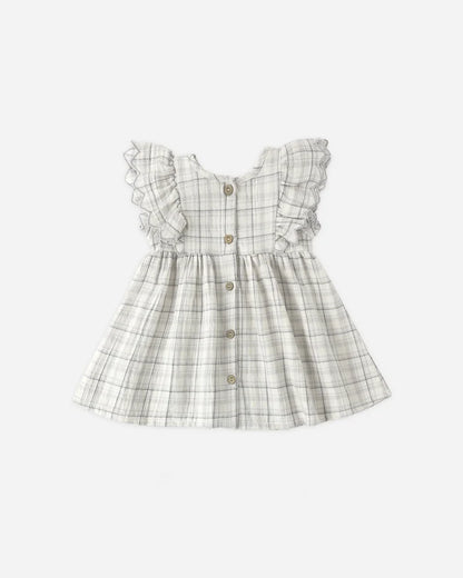 Quincy Mae – Alina Dress in Blue Plaid