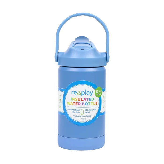 Re-Play 355ml Insulated Water Bottle -  Denim