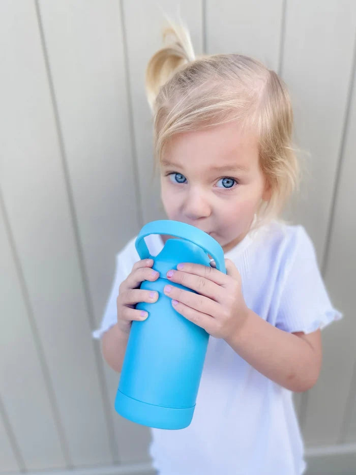 Re-Play 355ml Insulated Water Bottle -  Pool Blue