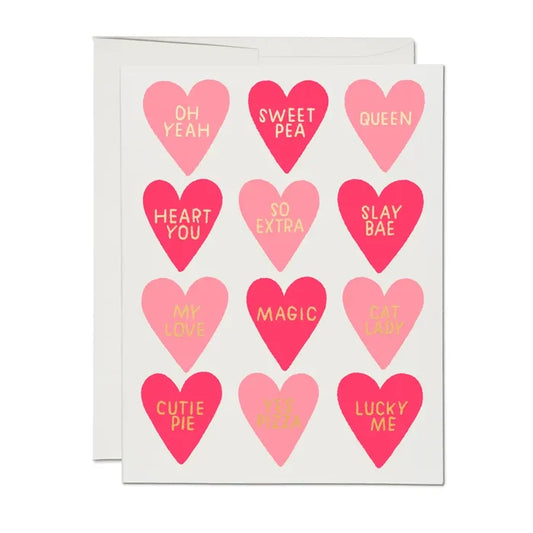 Red Cap Cards - Conversation Hearts