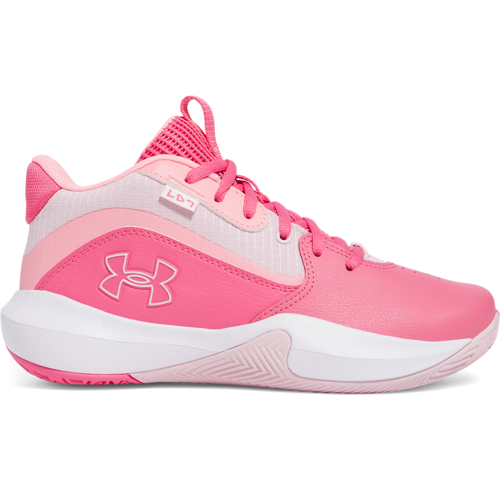 Big Kids' Under Armour Lockdown 7 Basketball Shoes "Pink"