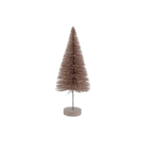 Sisal Bottle Brush Tree 12"H with Wood Base in Cream