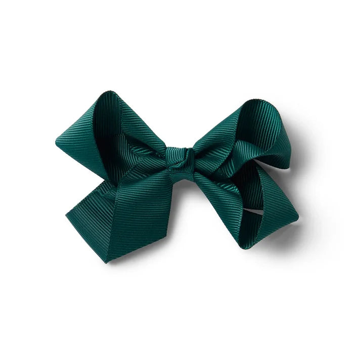 Snuggle Hunny Bow Hair Clip - Pine