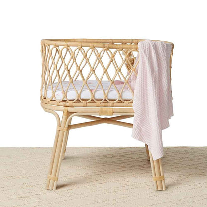 Snuggle Hunny Diamond Knit Baby Blanket - Blush
