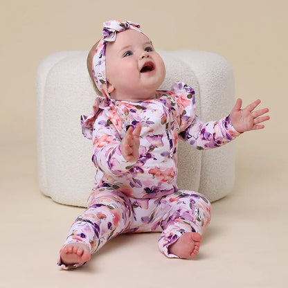 Snuggle Hunny Organic Snugglesuit - Blushing Beauty