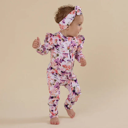 Snuggle Hunny Organic Snugglesuit - Blushing Beauty